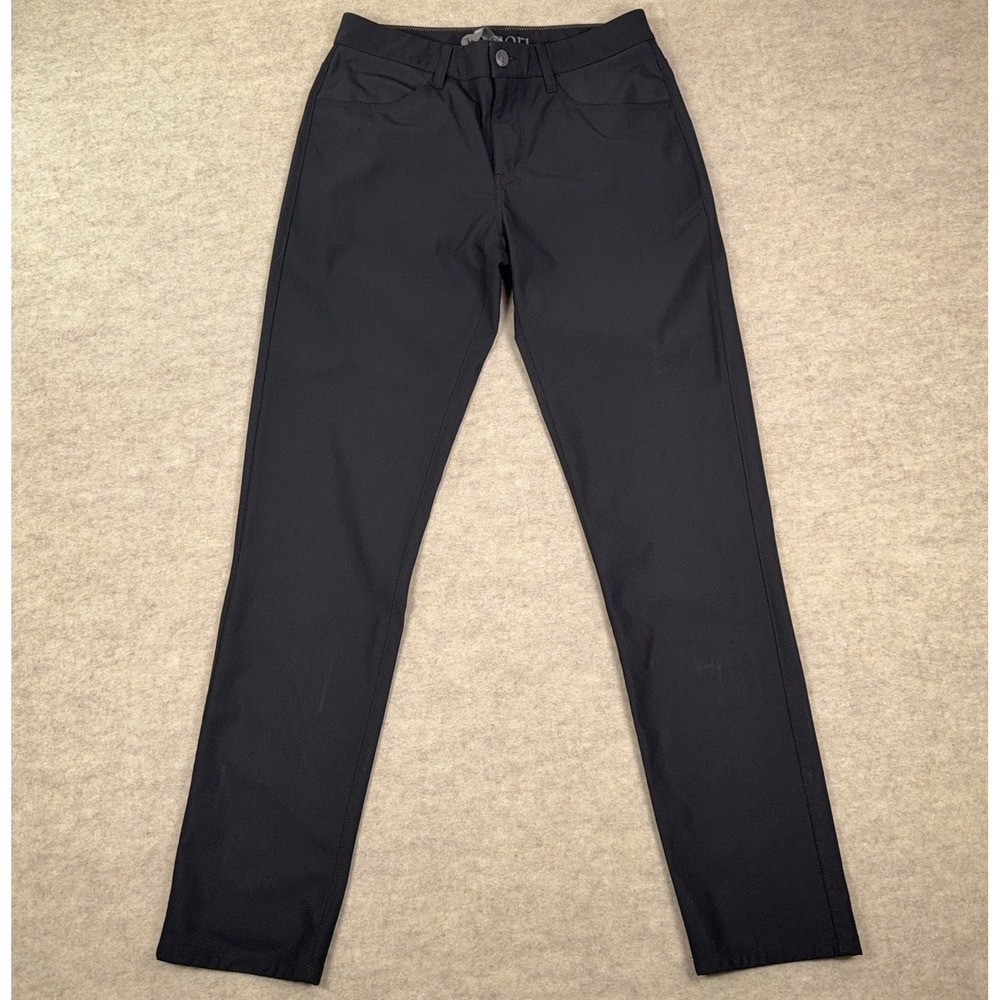 Vuori Men's Meta Pant Athletic Slim Fit 30x30.5  Black Golf Performance V430